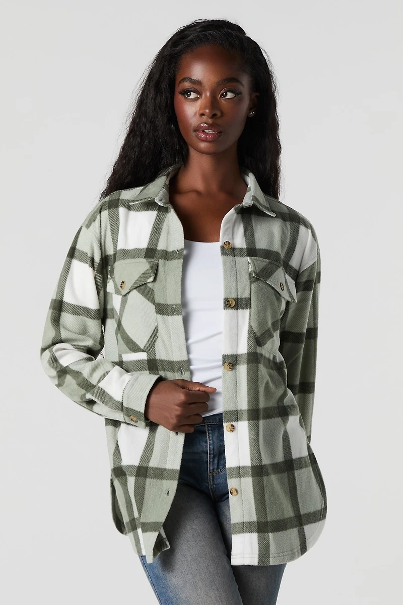 Plaid Fleece Shacket