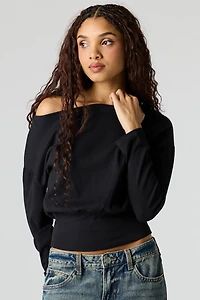 Off Shoulder Long Sleeve Top