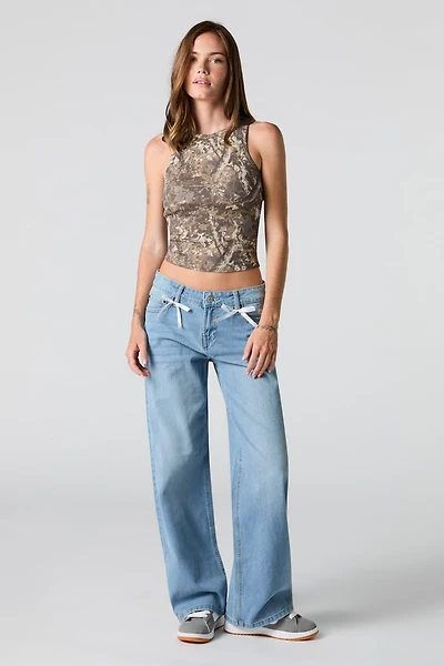 Low Rise Skater Medium Jean with Bows