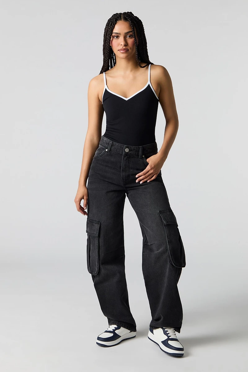 Low Rise Baggy Denim Cargo