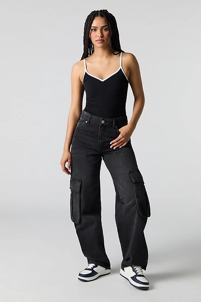 Low Rise Baggy Denim Cargo