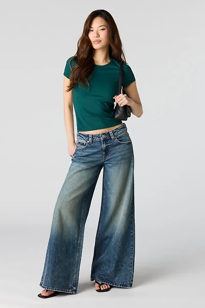 Low Rise Super Wide Jean