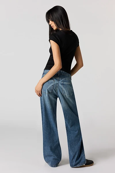 Low Rise Printed Skater Jean