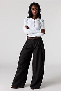 Baggy Dress Pant with Belt