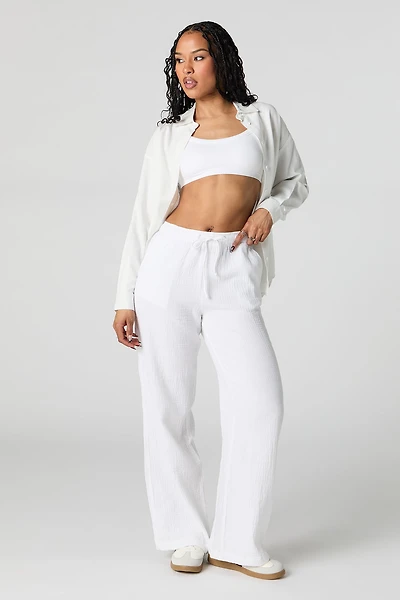 Crinkle Drawstring Pant