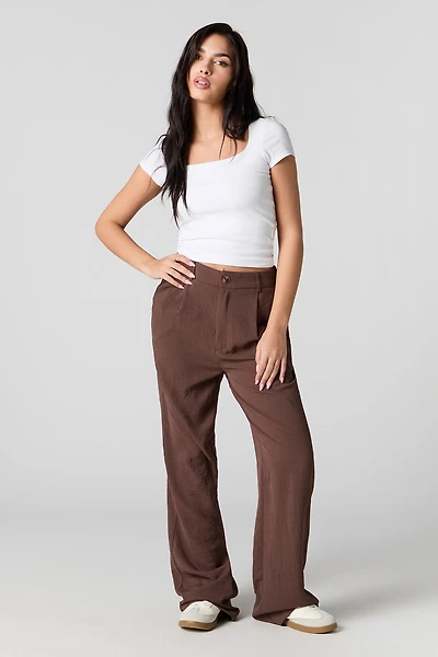 Pantalon habillé à jambe large