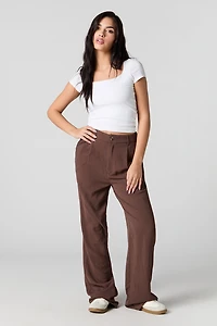 Pantalon habillé à jambe large