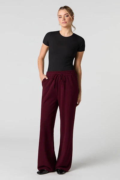 Pantalon habillé fluide à jambe large