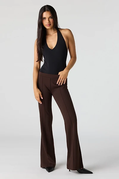 Pantalon habillé à jambe évasée doux