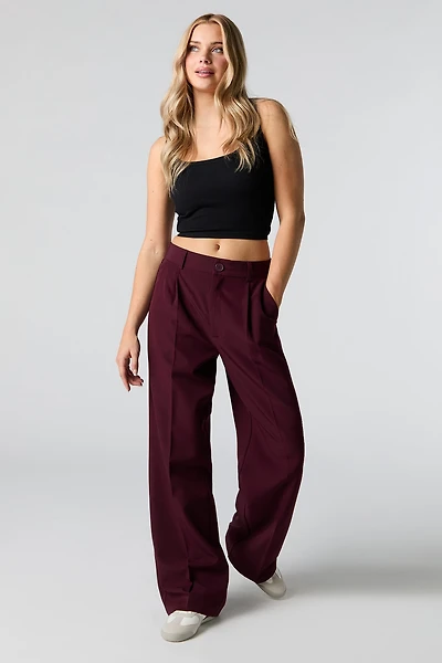 Pantalon habillé à jambe large