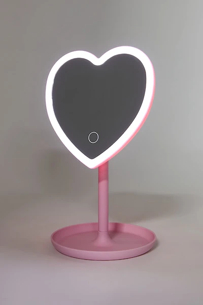 Miroir en coeur à DEL