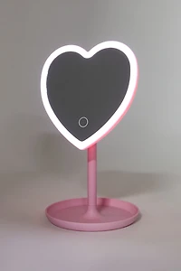 Miroir en coeur à DEL