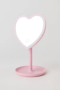 Miroir en coeur à DEL