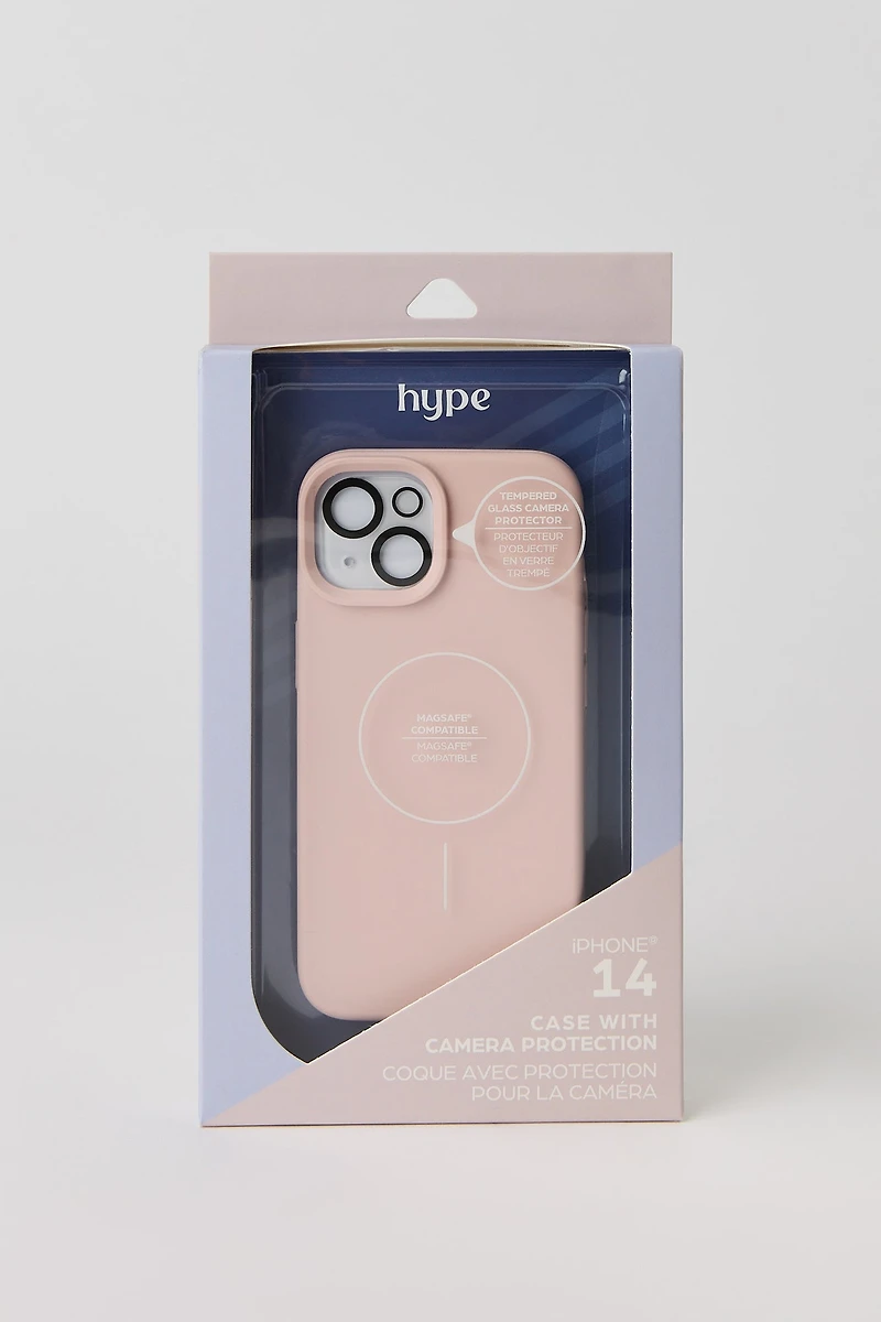 Étui de cellulaire en silicone pour iPhone 14 MagSafe