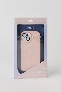 Étui de cellulaire en silicone pour iPhone 14 MagSafe