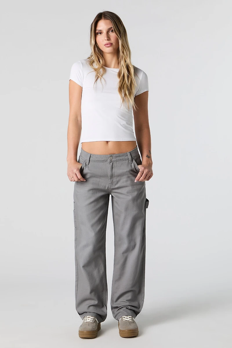 Pantalon de menuisier baggy en denim