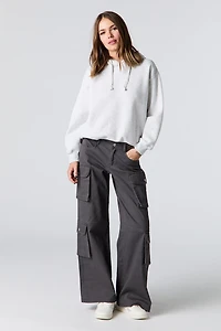 Pantalon cargo à jambe large avec poches multiples