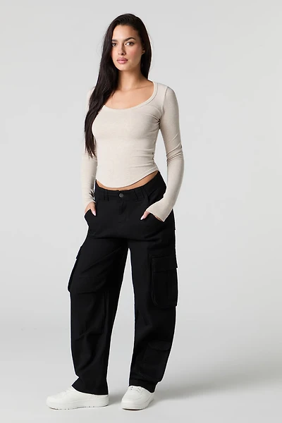 Multi Pocket Barrel Cargo Pant