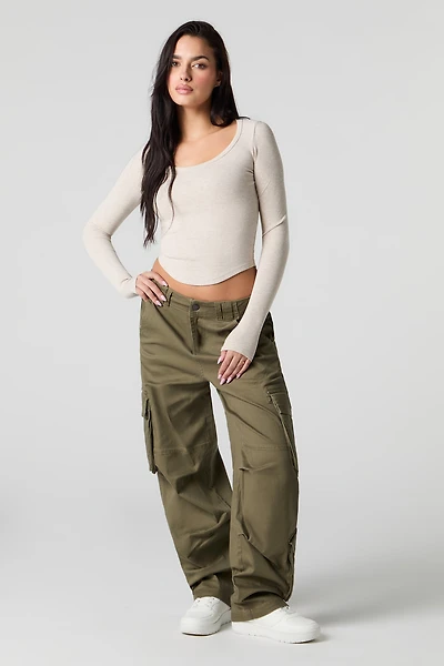 Multi Pocket Barrel Cargo Pant