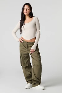 Multi Pocket Barrel Cargo Pant