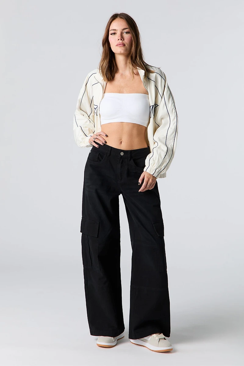 Pantalon cargo baggy en denim