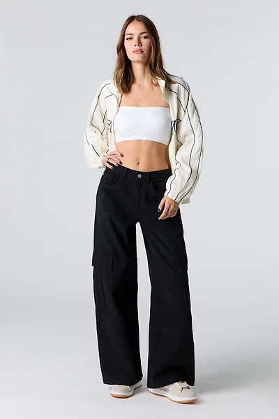 Denim Baggy Cargo Pant