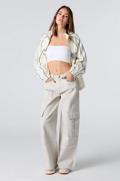 Pantalon cargo baggy en denim