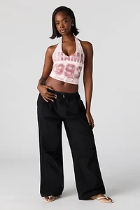 Drawstring Parachute Pant