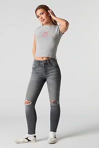 Ripped Skinny Grey Jean