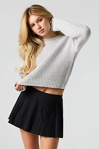 Minijupe-short plissée