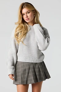 Minijupe-short plissée