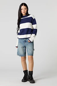 Short de menuisier en jean rigide