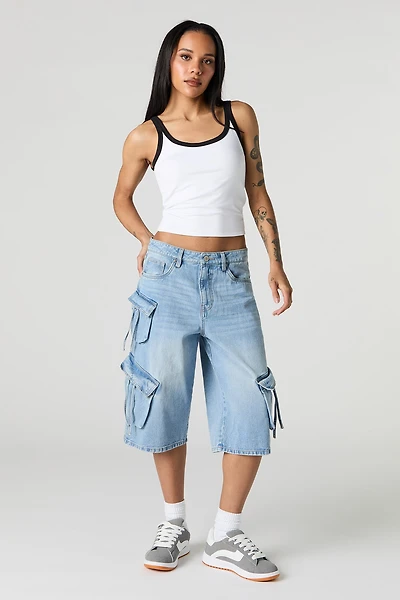 Multi Pocket Cargo Jort