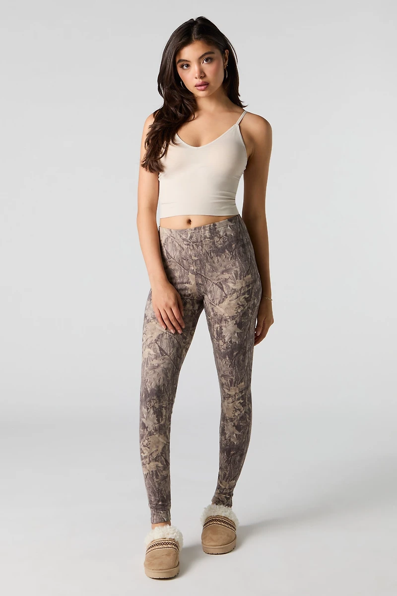 Legging avec motif camouflage