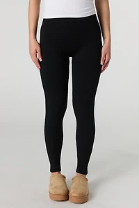 High Rise Seamless Ribbed Legging