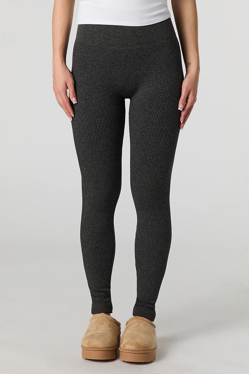 High Rise Seamless Ribbed Legging