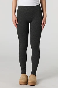 High Rise Seamless Ribbed Legging