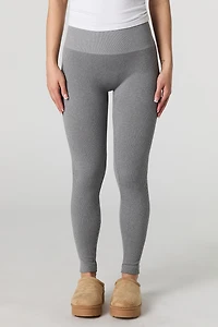 High Rise Seamless Ribbed Legging