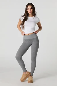 High Rise Seamless Ribbed Legging