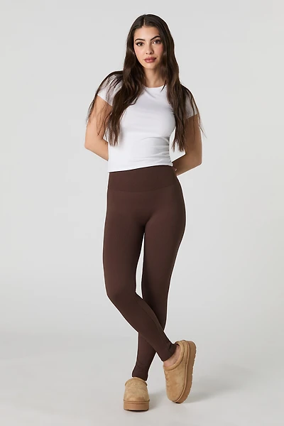 High Rise Seamless Ribbed Legging