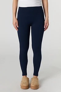 High Rise Seamless Ribbed Legging
