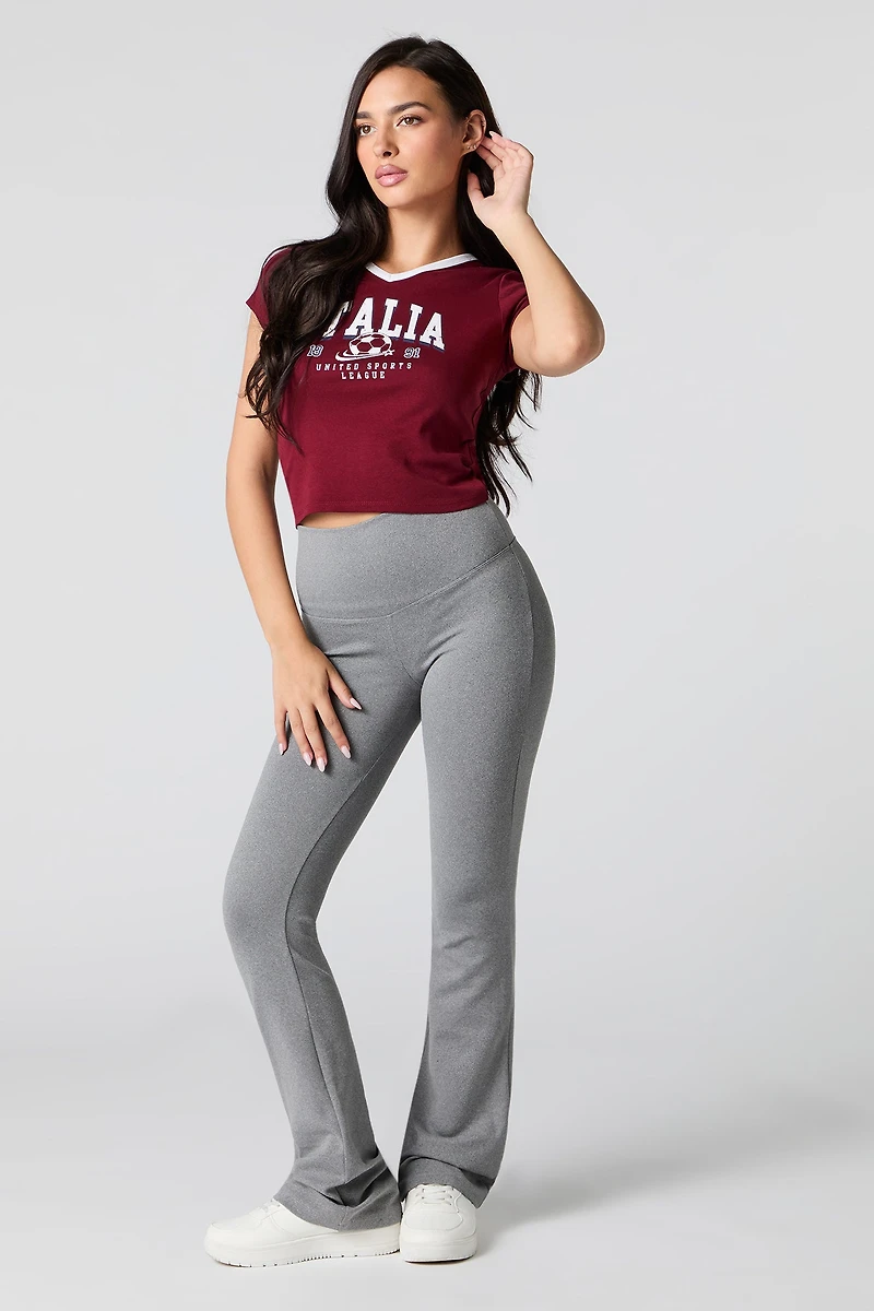 Legging doux évasé