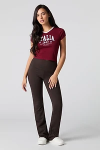 Legging doux évasé