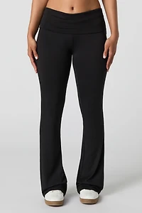 Legging évasé à taille repliée