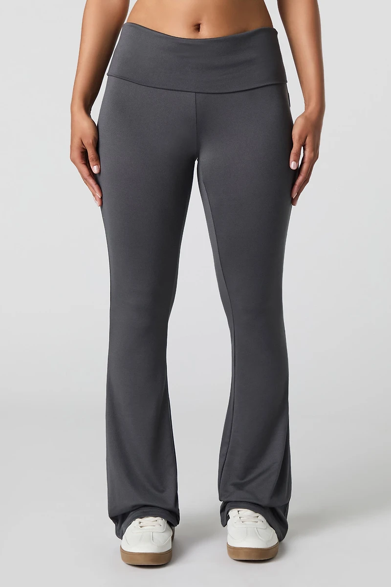 Legging évasé à taille repliée