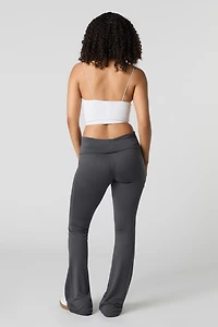 Legging évasé à taille repliée