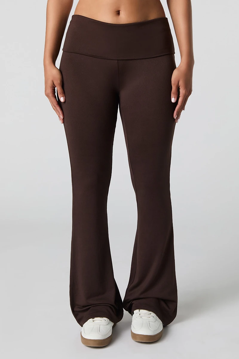 Legging évasé à taille repliée