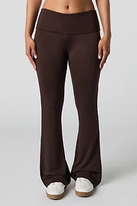 Legging évasé à taille repliée
