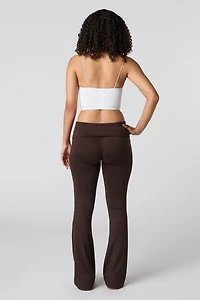 Legging évasé à taille repliée