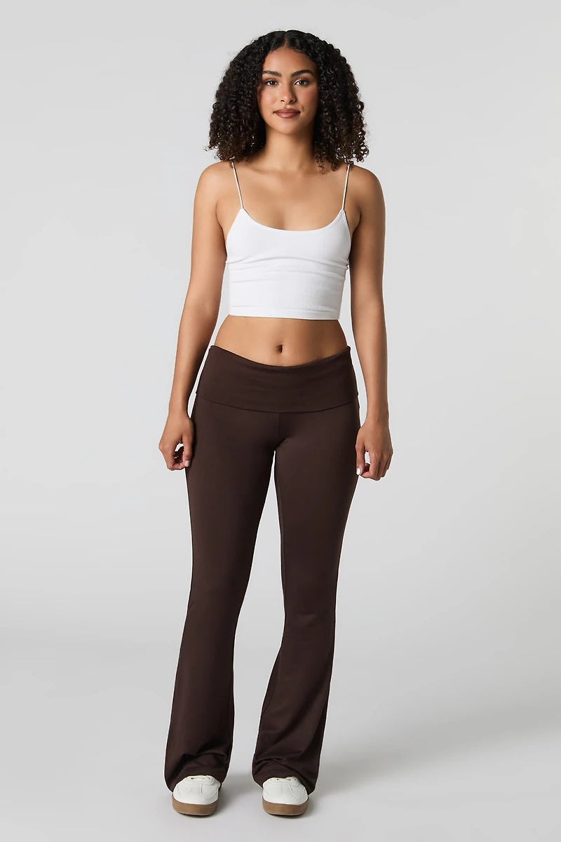 Legging évasé à taille repliée